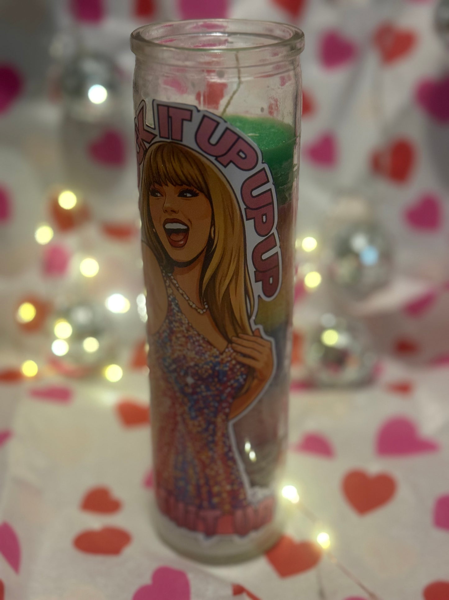 Swiftie Fuck Shit Up Chant Candle