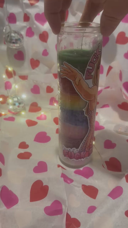 Swiftie Fuck Shit Up Chant Candle